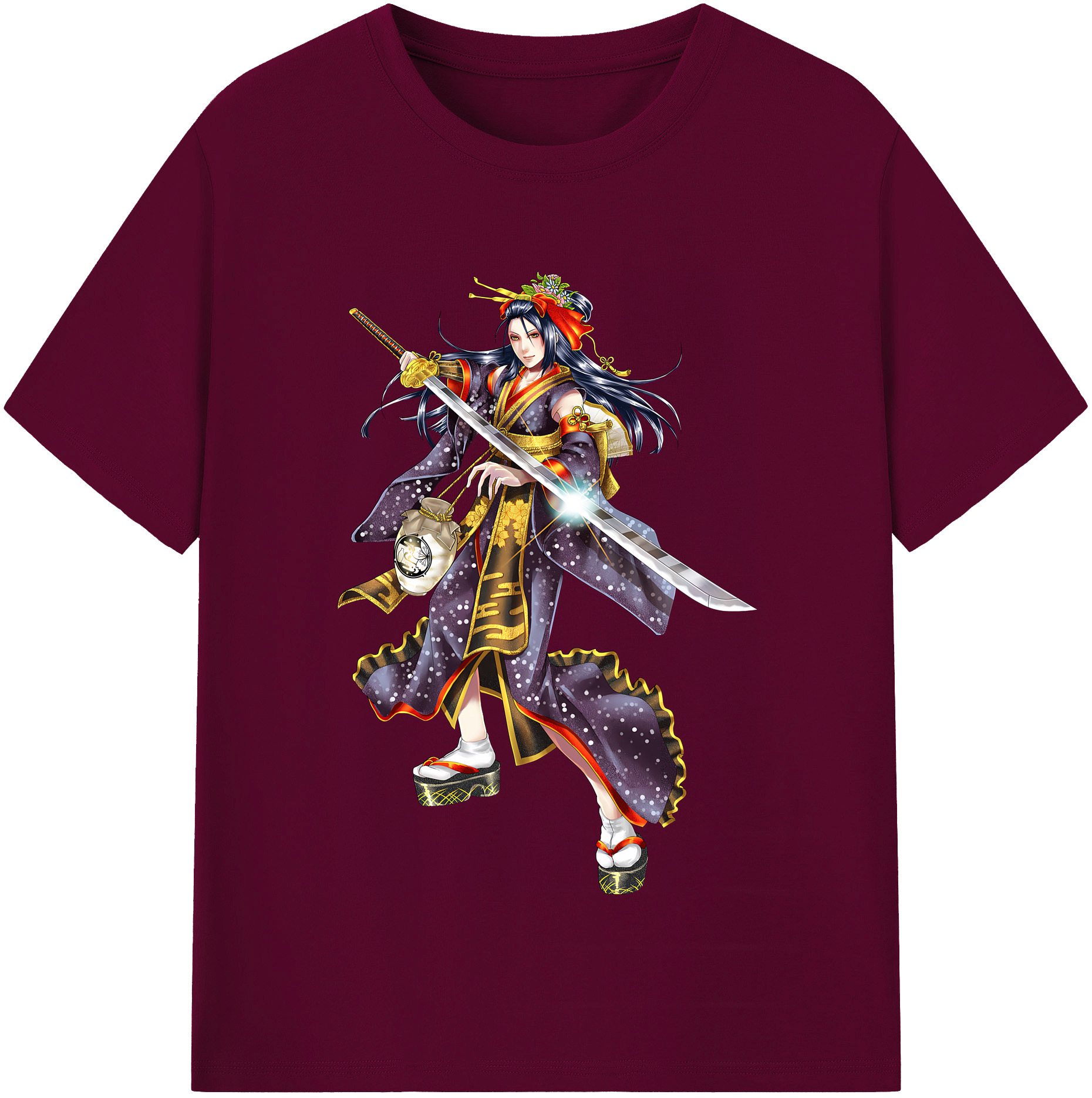 （画像用） 刀剣乱舞 Touken Ranbu レディースカジュアルプリントTシャツ（綿100％）